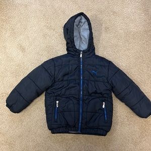 Puma boys puffer coat, size 4